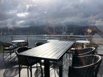 Vue depuis la salle du petit déjeuner