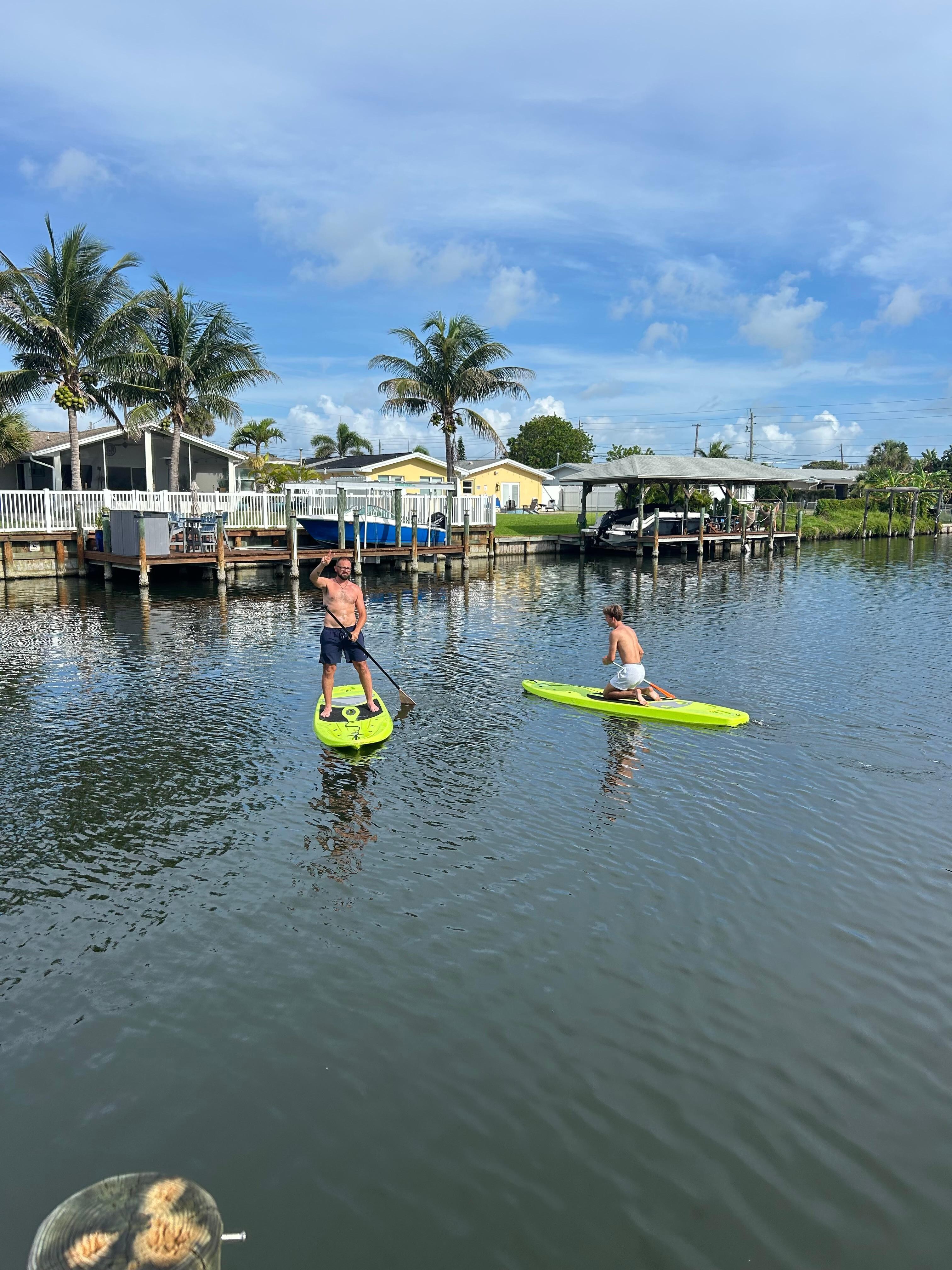 Paddle boarding