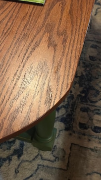 Sticky residue on the coffee table