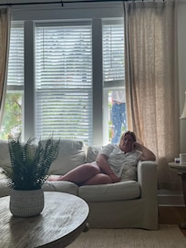 People outside of windows all day
