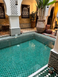 Pool, reception area