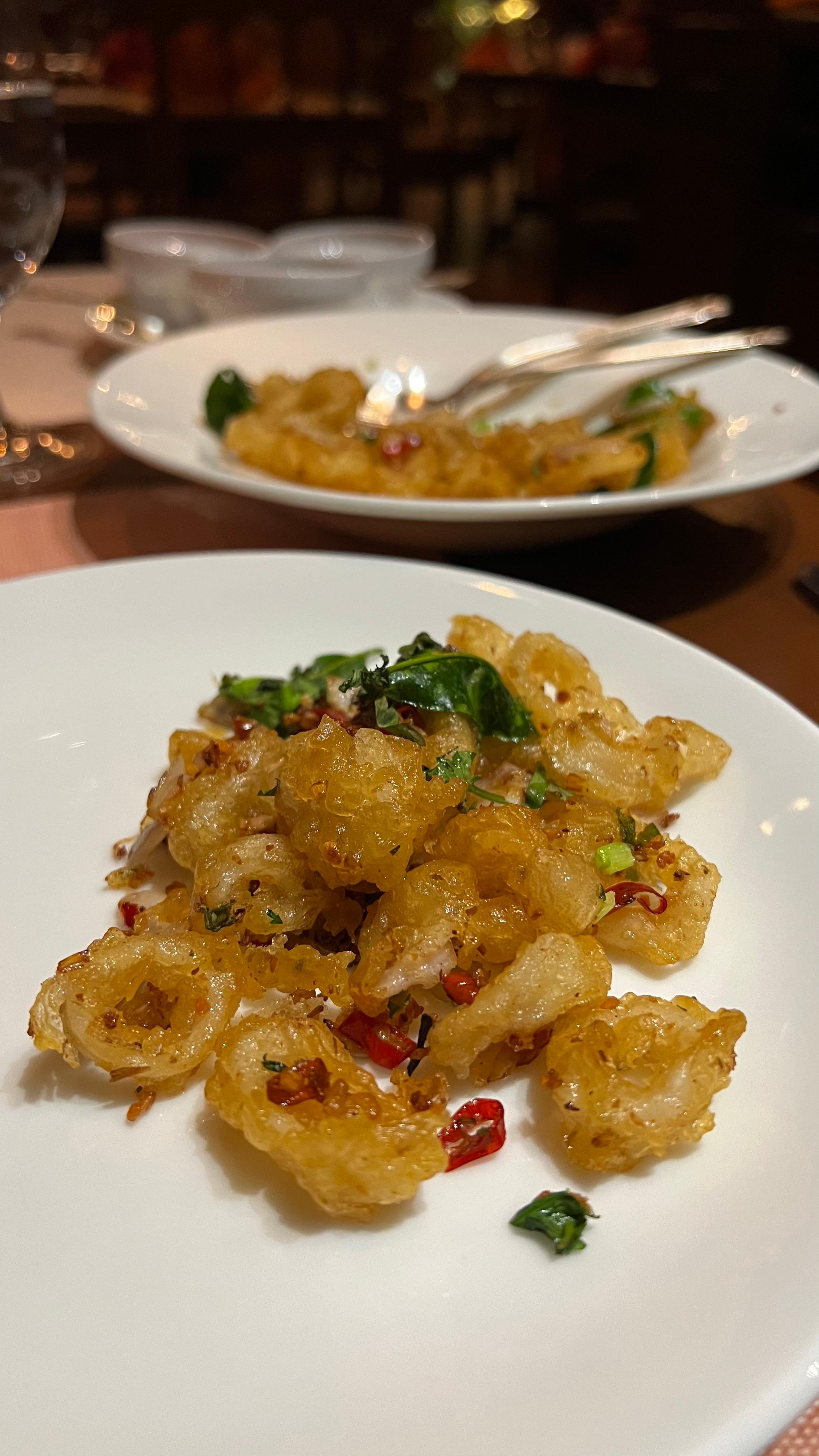 Calamari fritters at Baan Thai