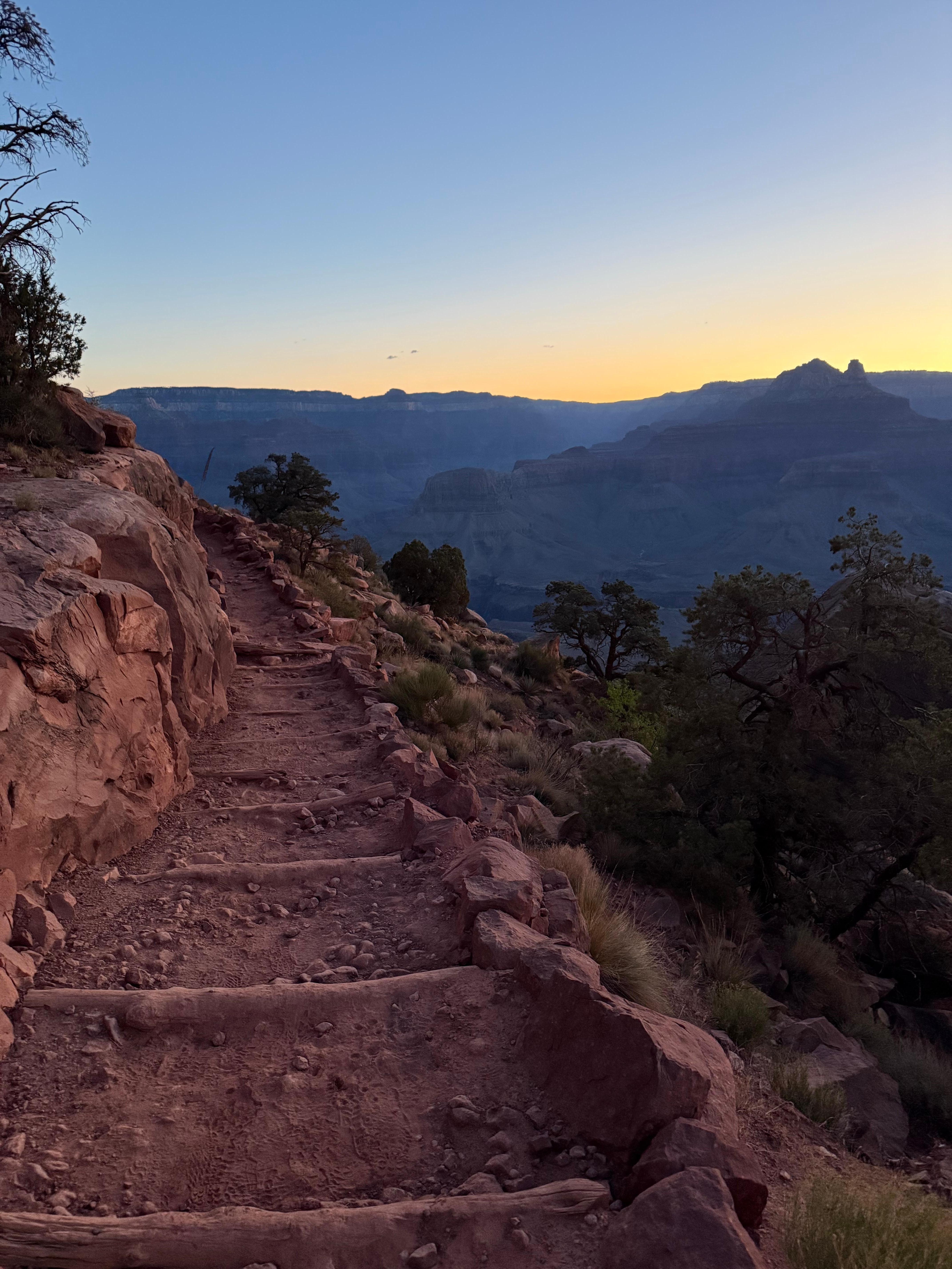 Sunrise on South Kaibab Trail