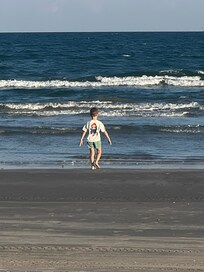 Our grandson living his best life on his 6th birthday!