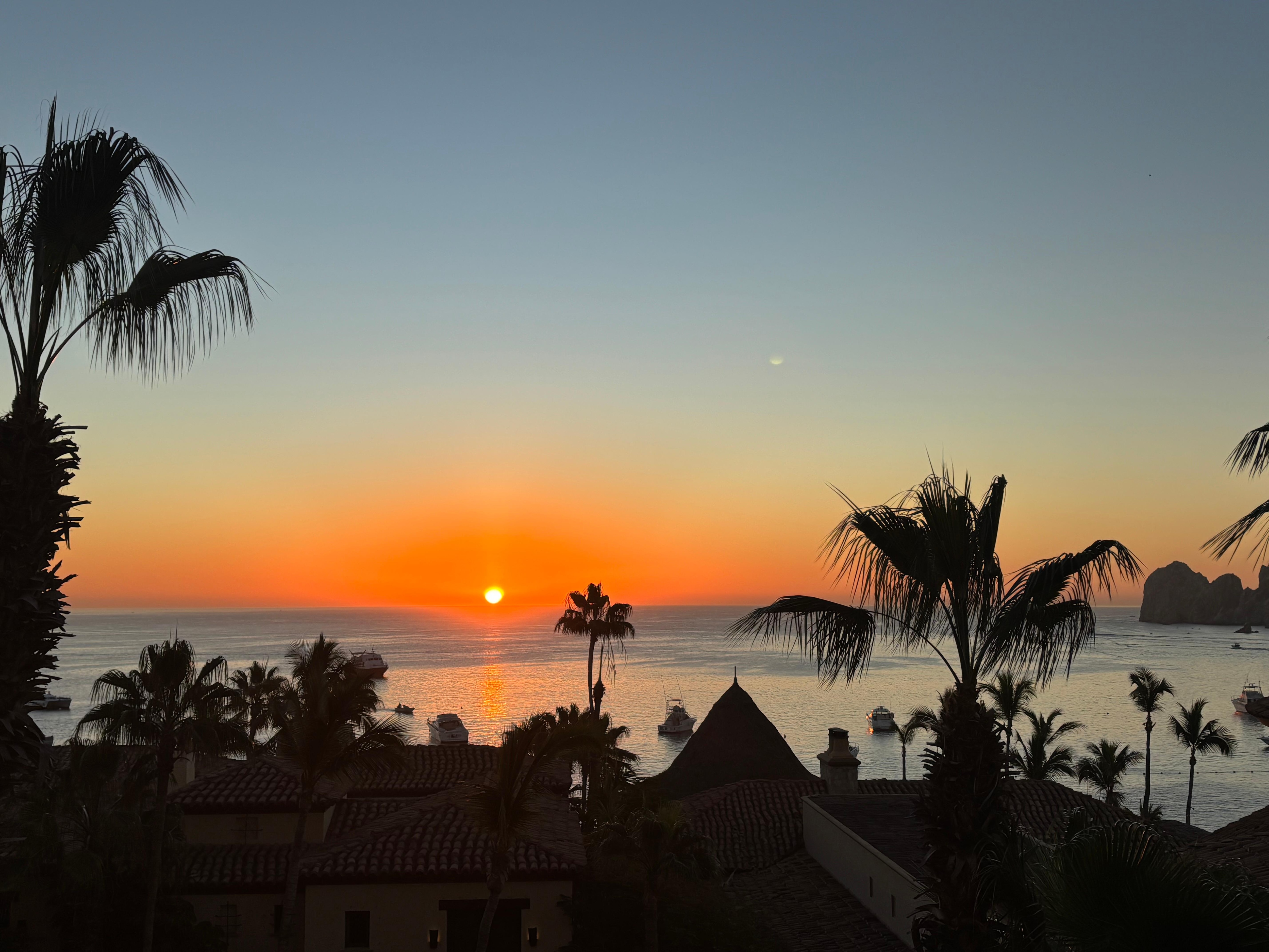 Stunning view from  back patio at 6:45am every morning of our vacation 