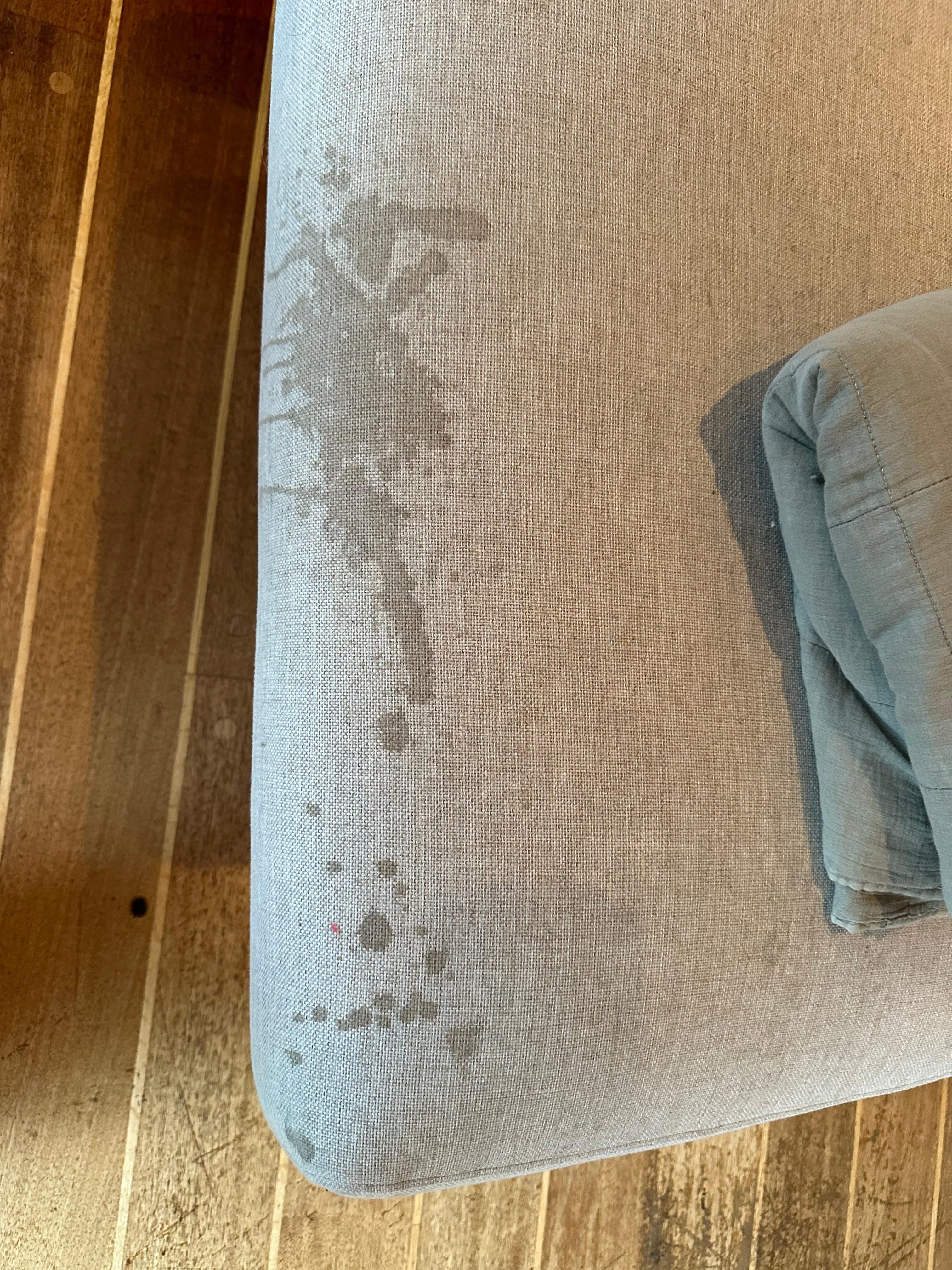 Stains on sofa