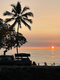 Sunset at Magic Sands Beach, across the street from the condo complex.
