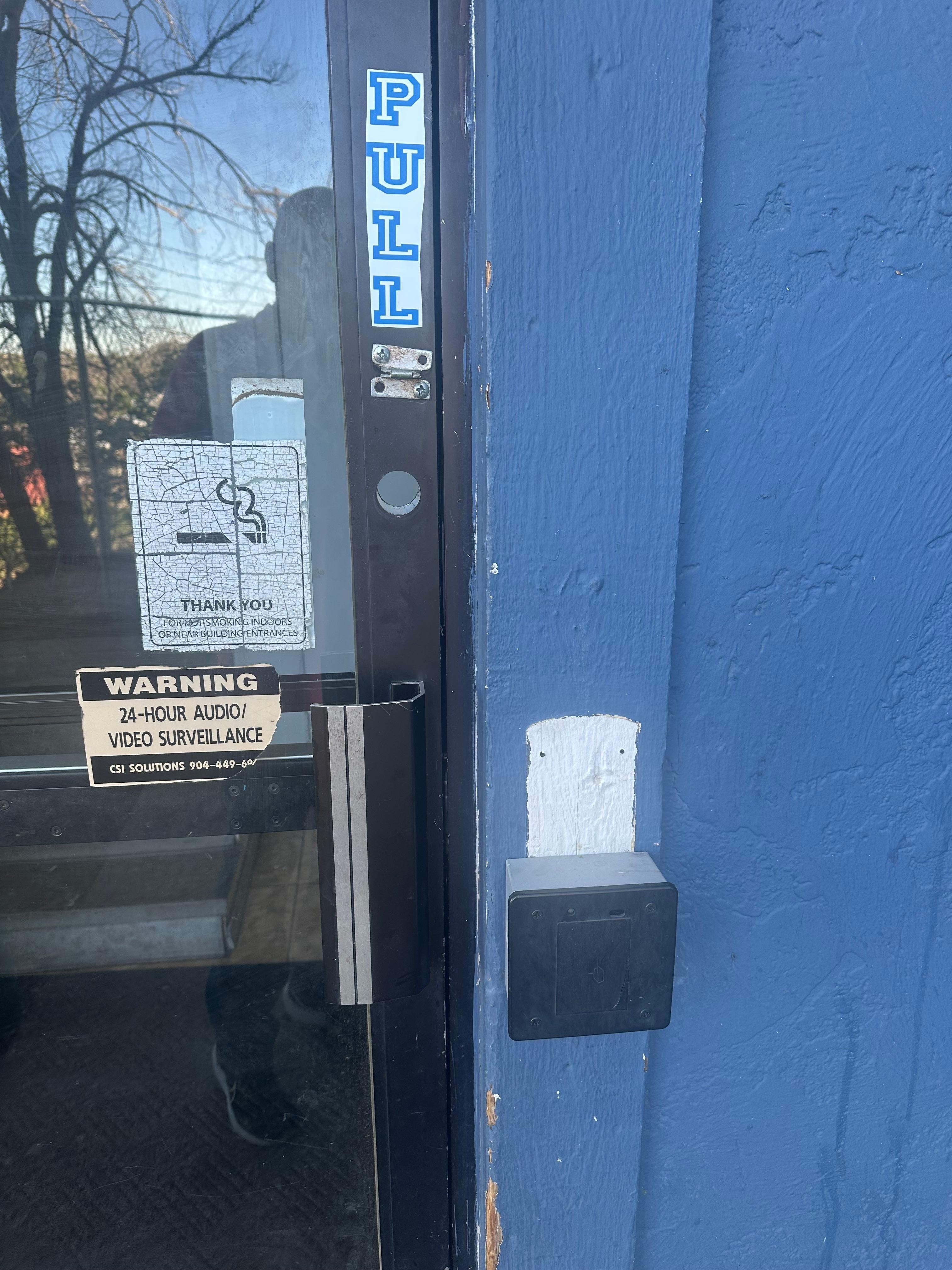 No lock on the door anyone can enter