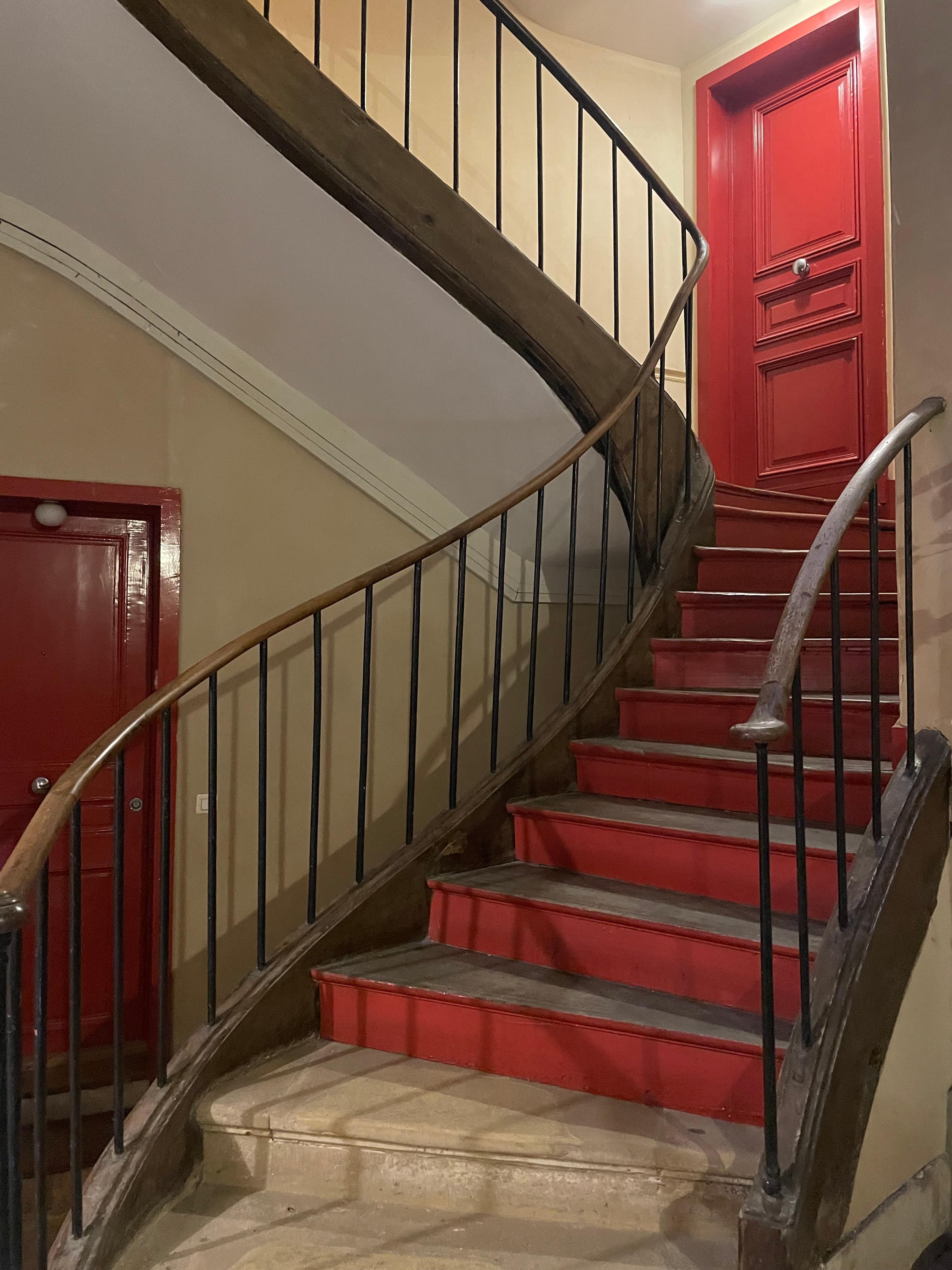 Stairs up to the apartment