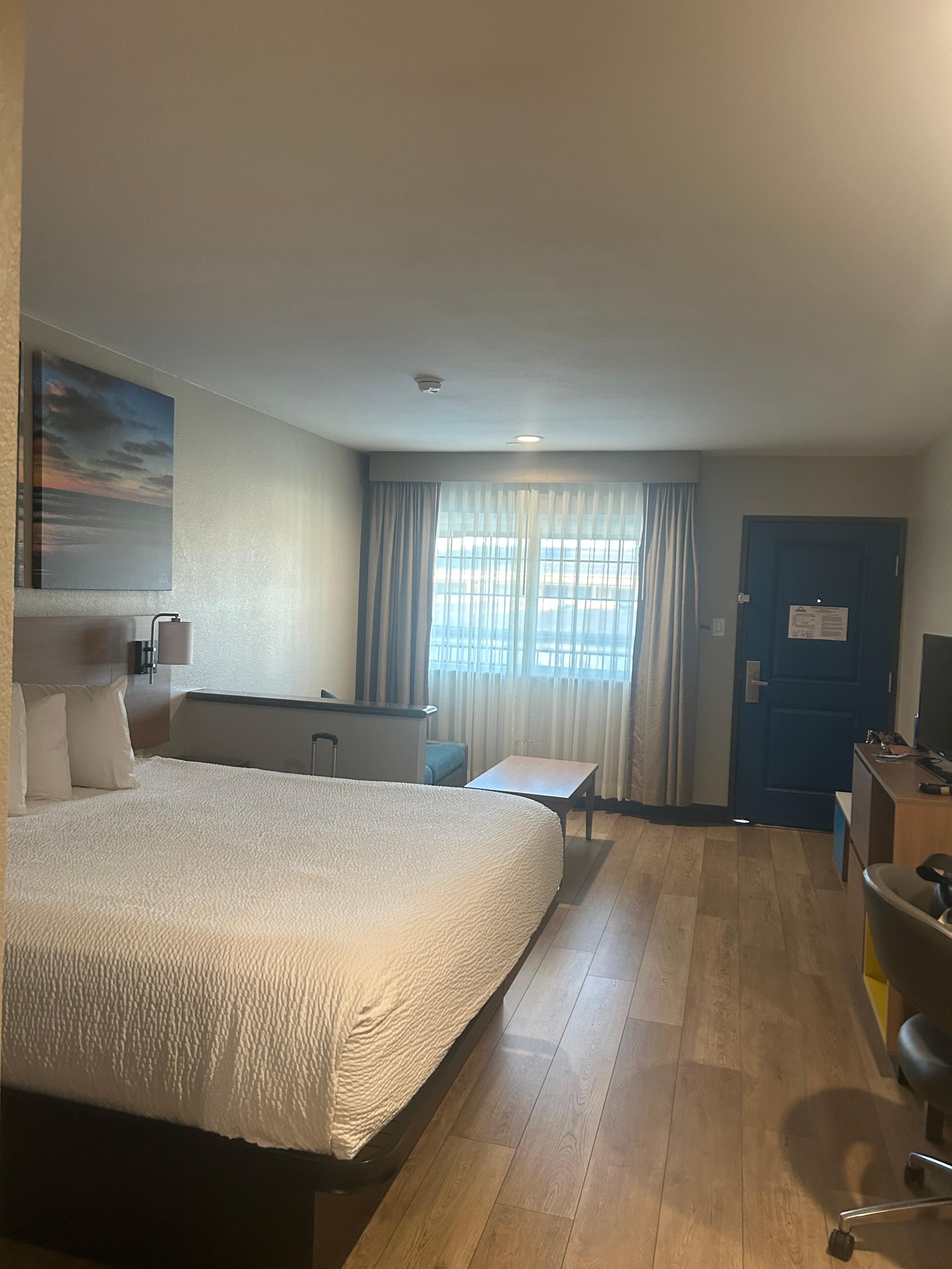 Room view from bathroom area 