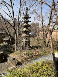 Front gardens of hotel