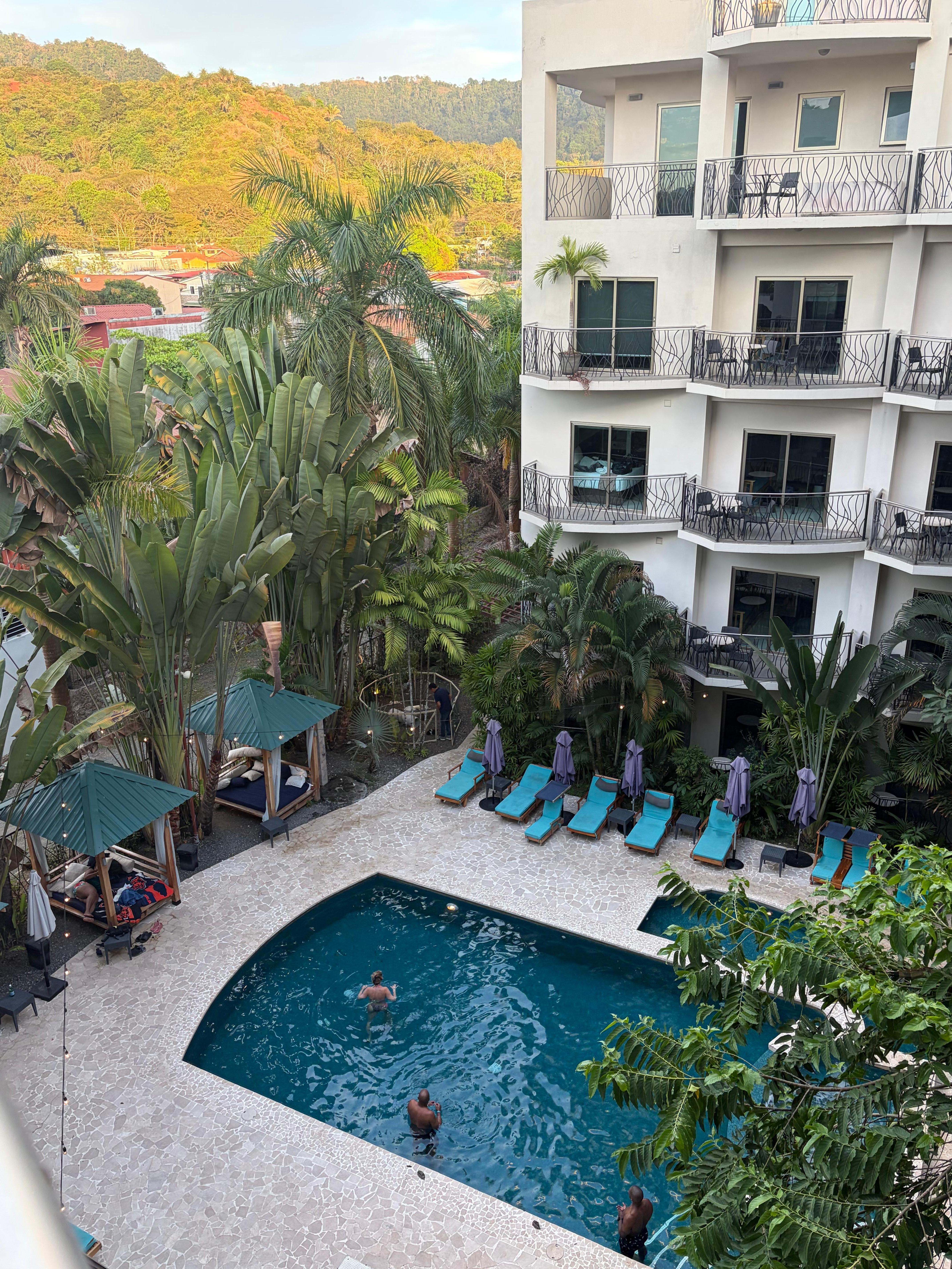 View from our balcony!