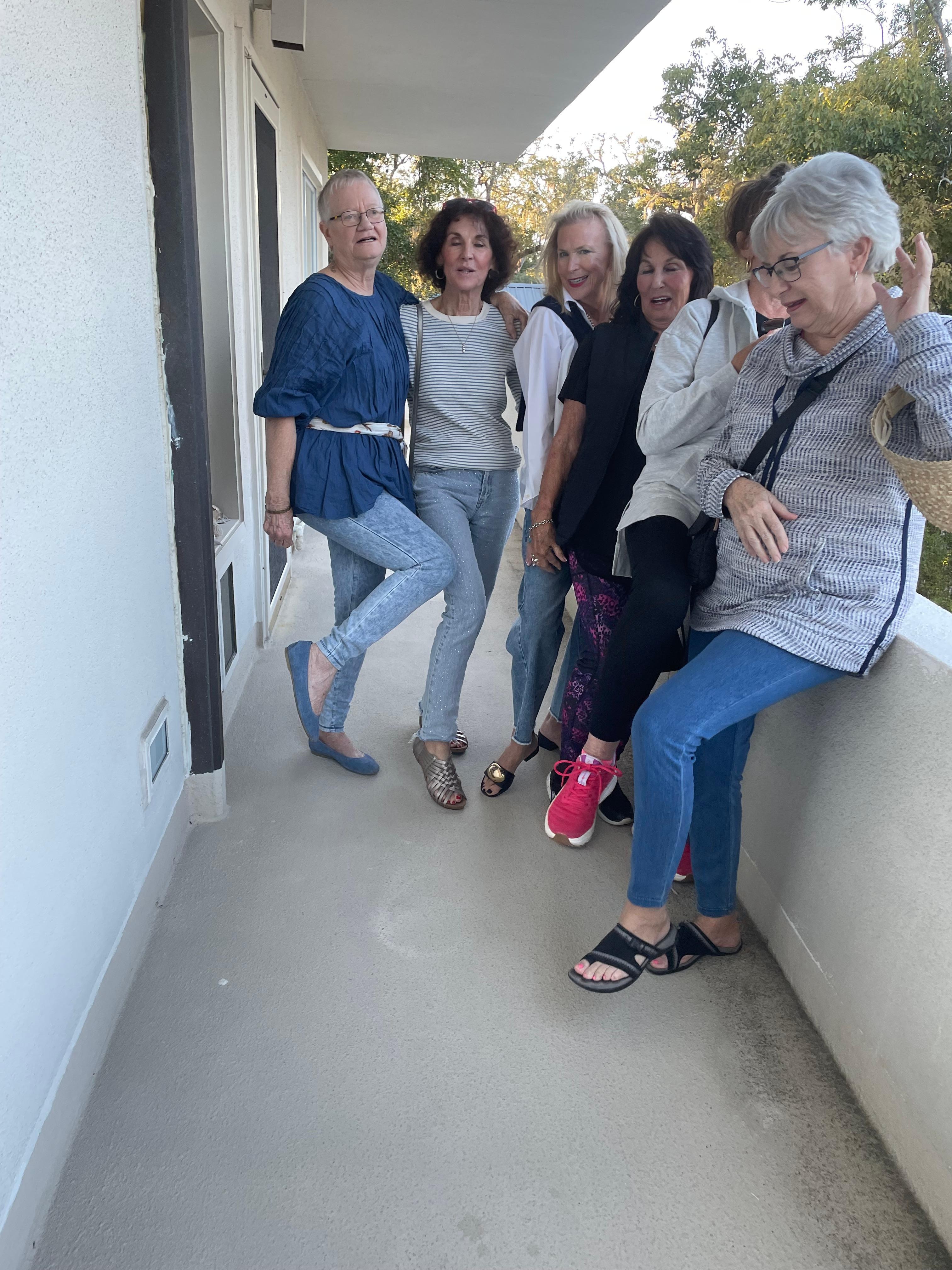 With a friend in town.