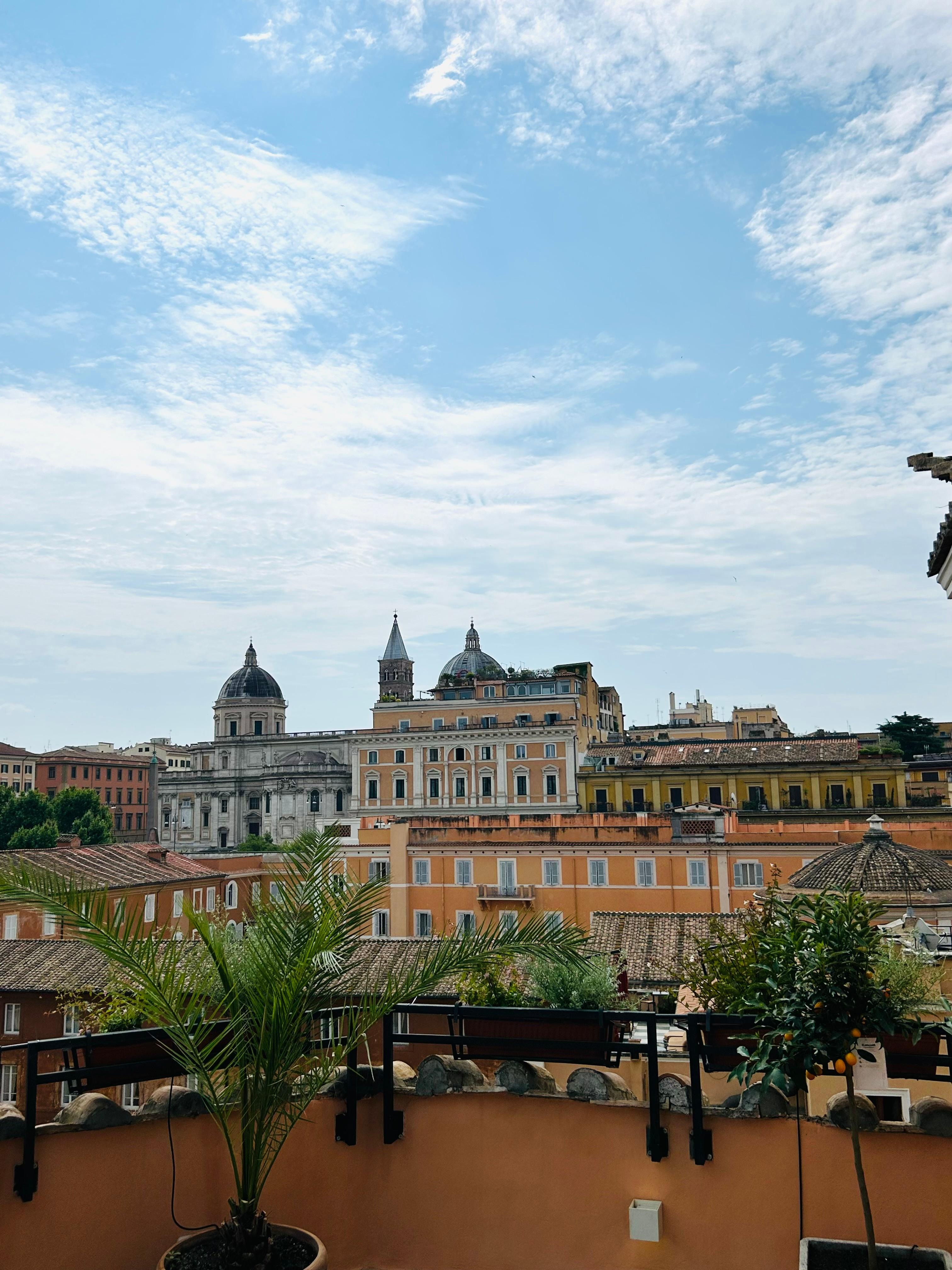 Utsikt fra takterrassen