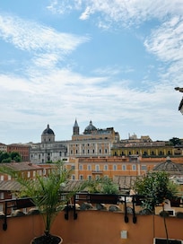 Utsikt fra takterrassen