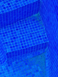 Sediment on bottom of the pool