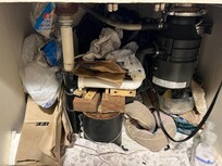 How Filthy the kitchen was left everything dirty along with nasty unusable dishes
