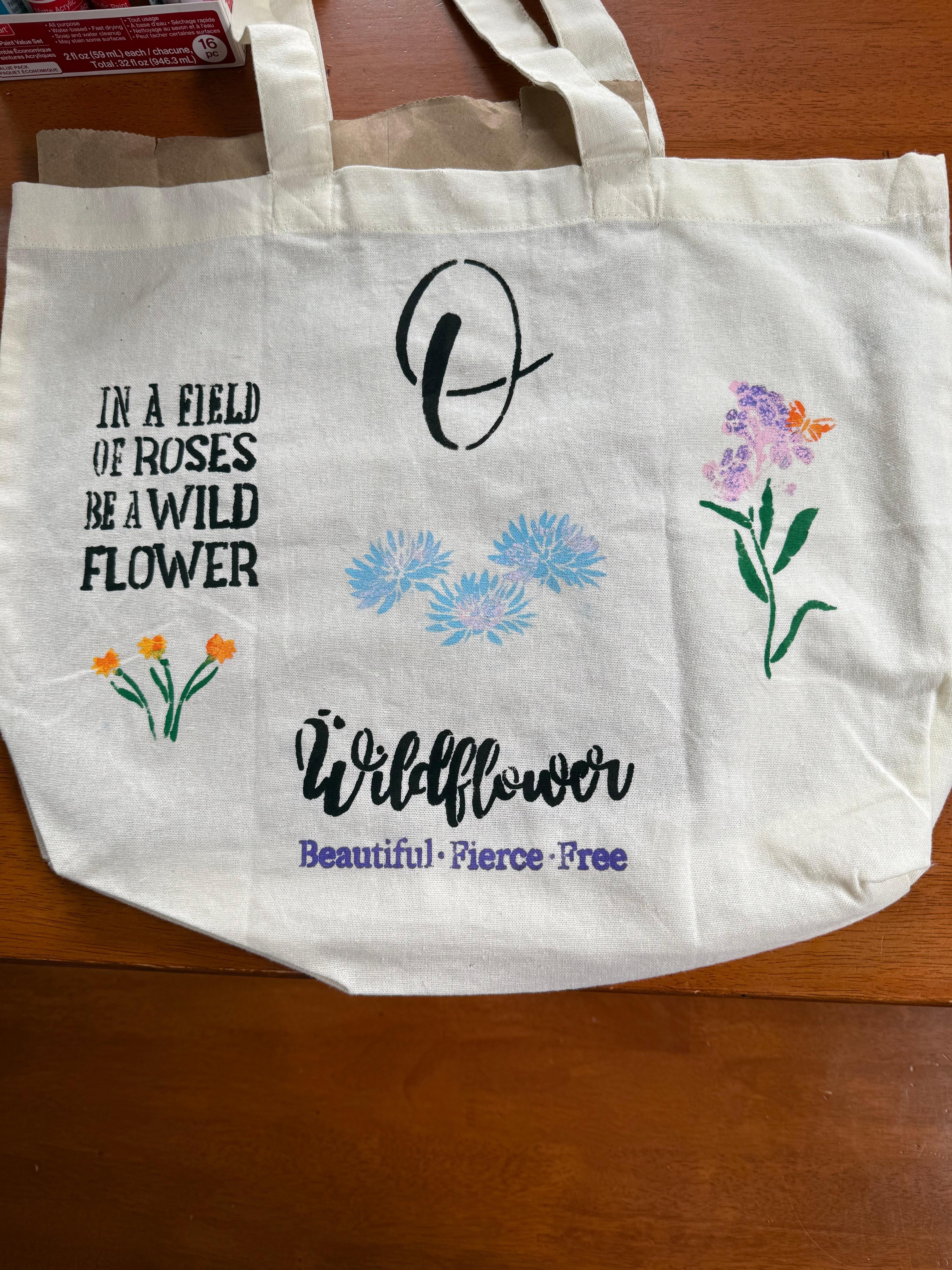 We did a craft project as a team building exercise (7 bags were made). 