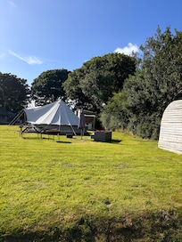 Side view of the teepee