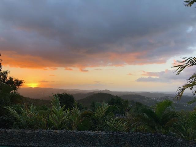 Sunset from the pool