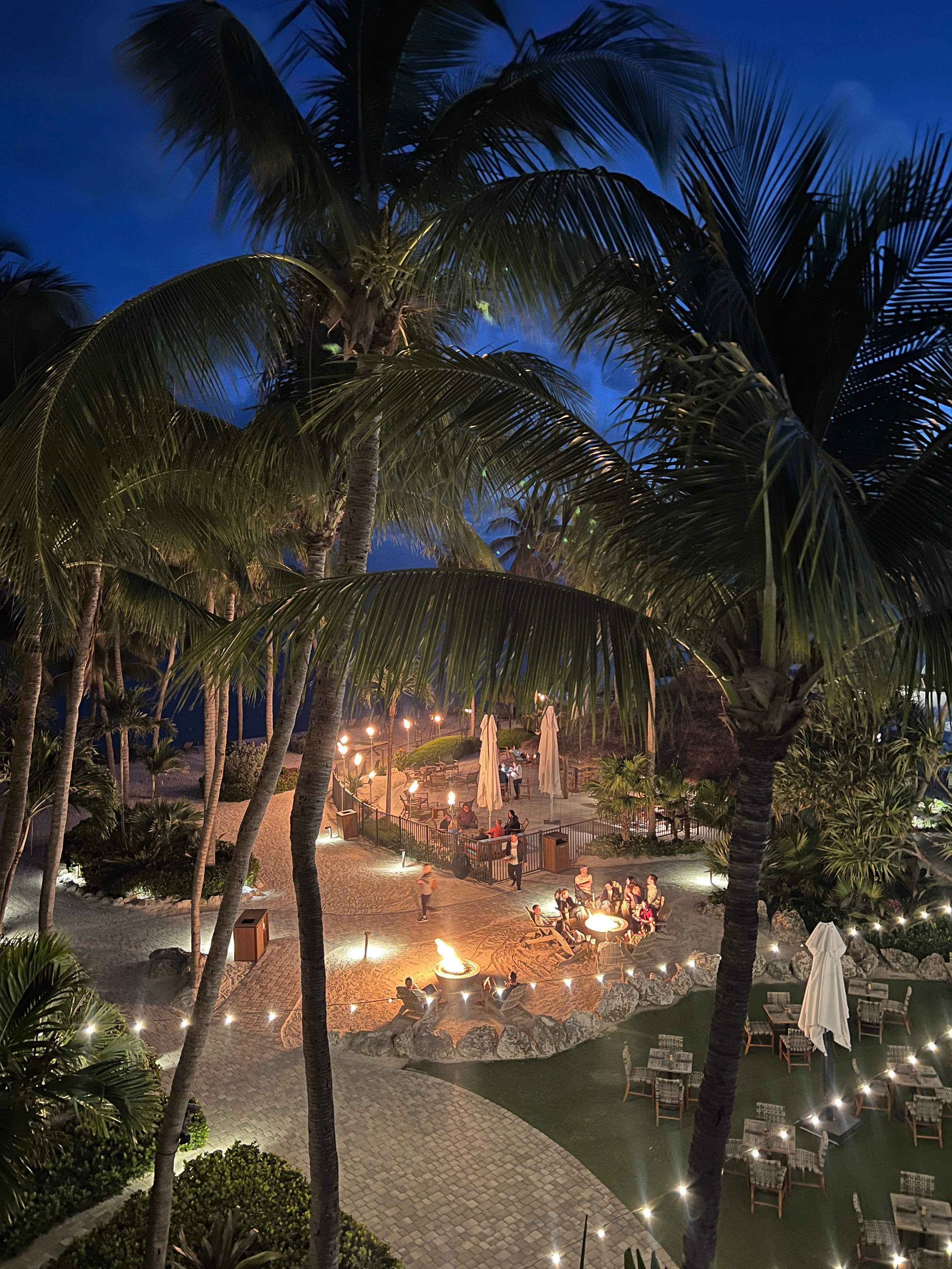 Night view from our room. 