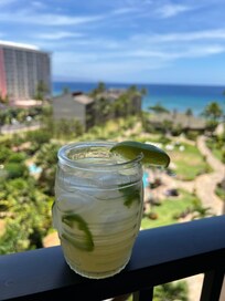 Margarita with a view.