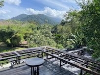 Dining area with views