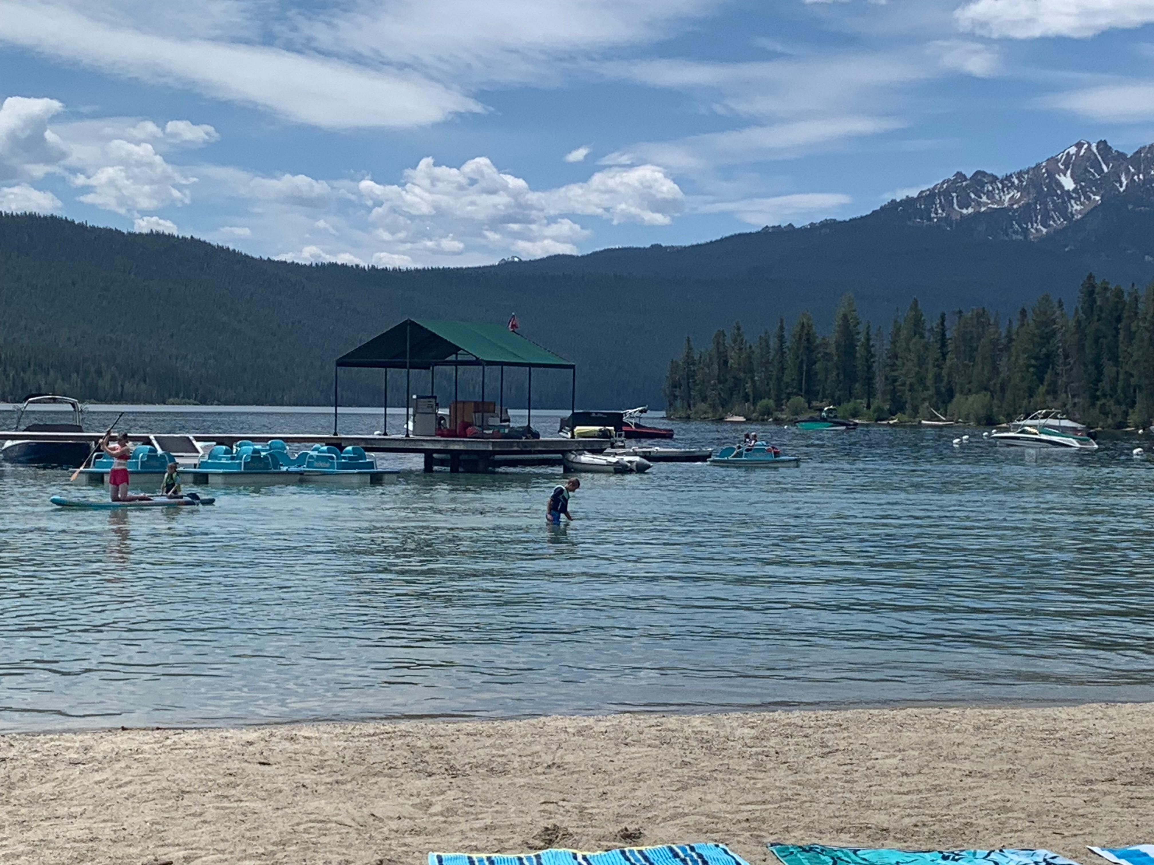 Redfish Lake near lodge