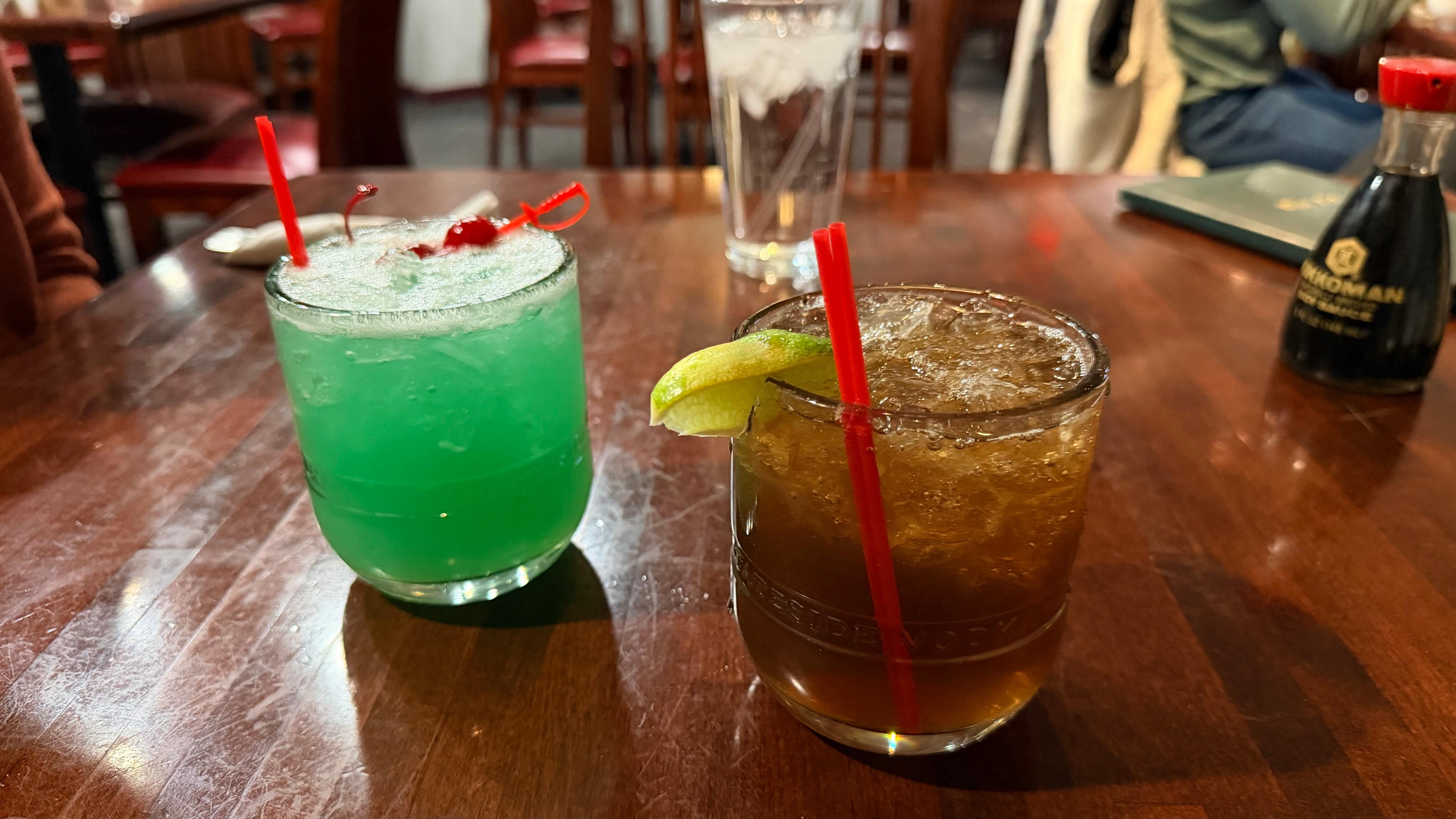 Drinks at onsite Asian Restaurant 