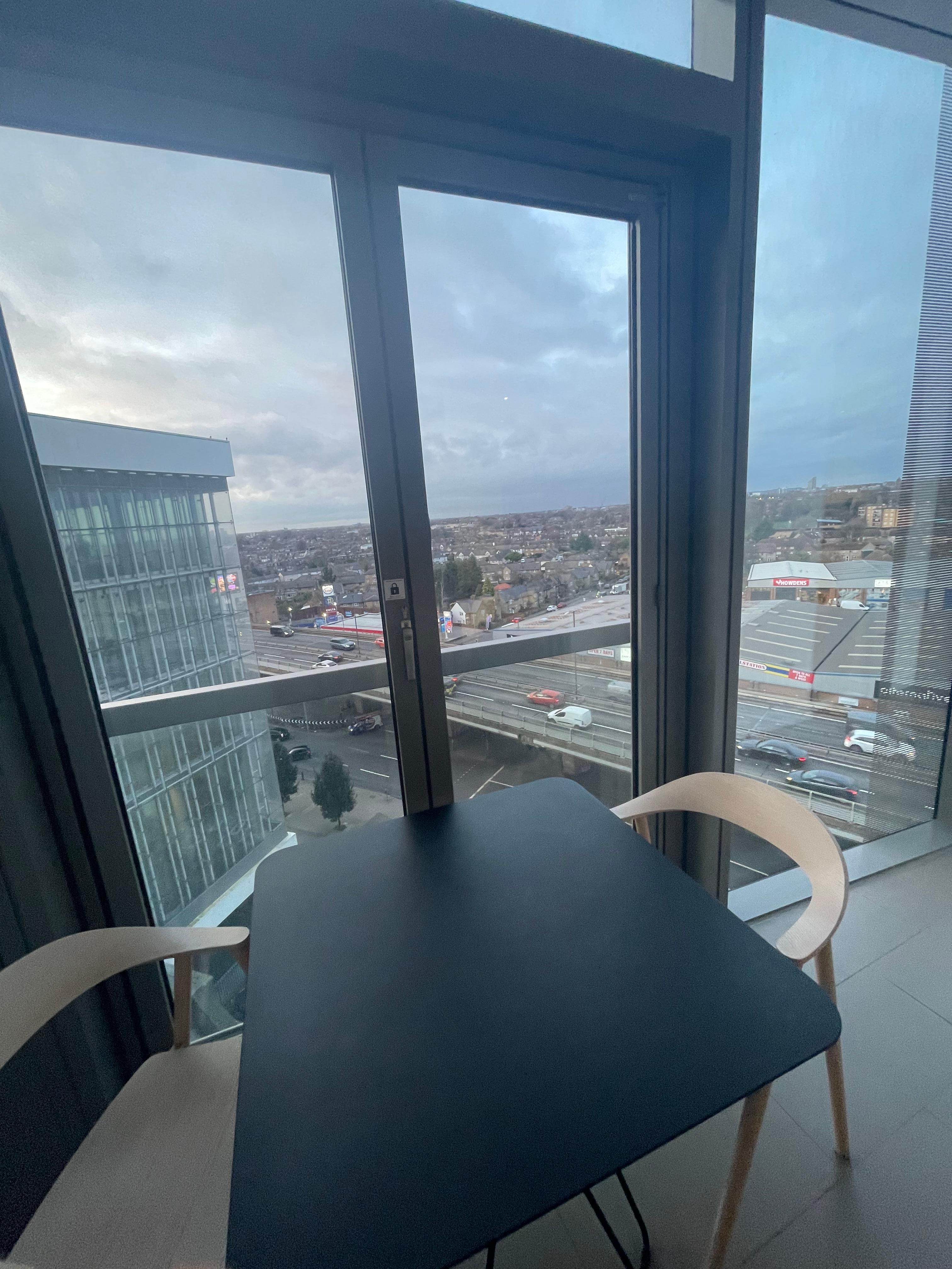 Terrasse fermée avec vue mais non fumeur 