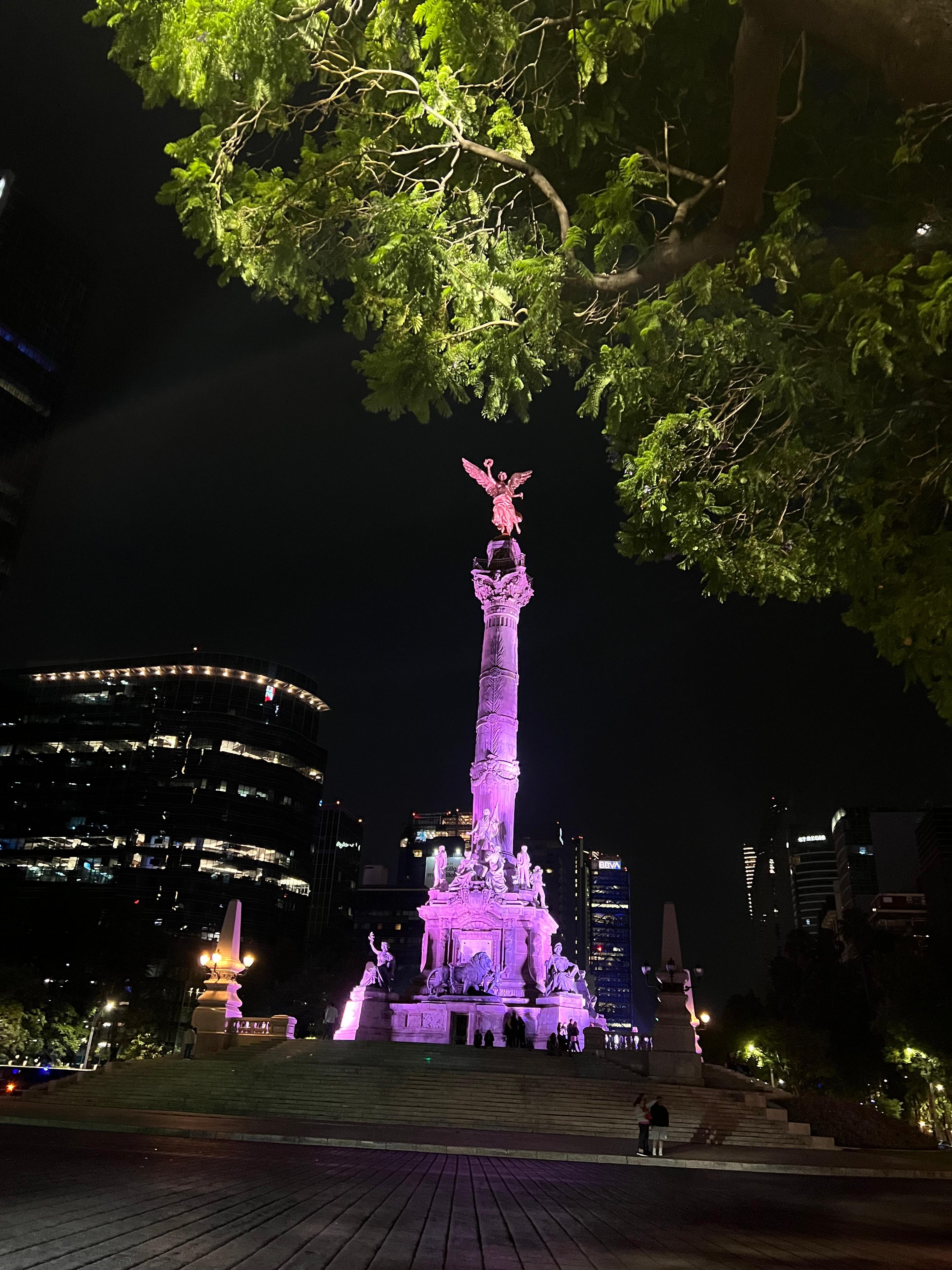 Angel at night