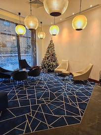 Part of the large lobby