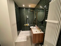 Bathroom is spacious