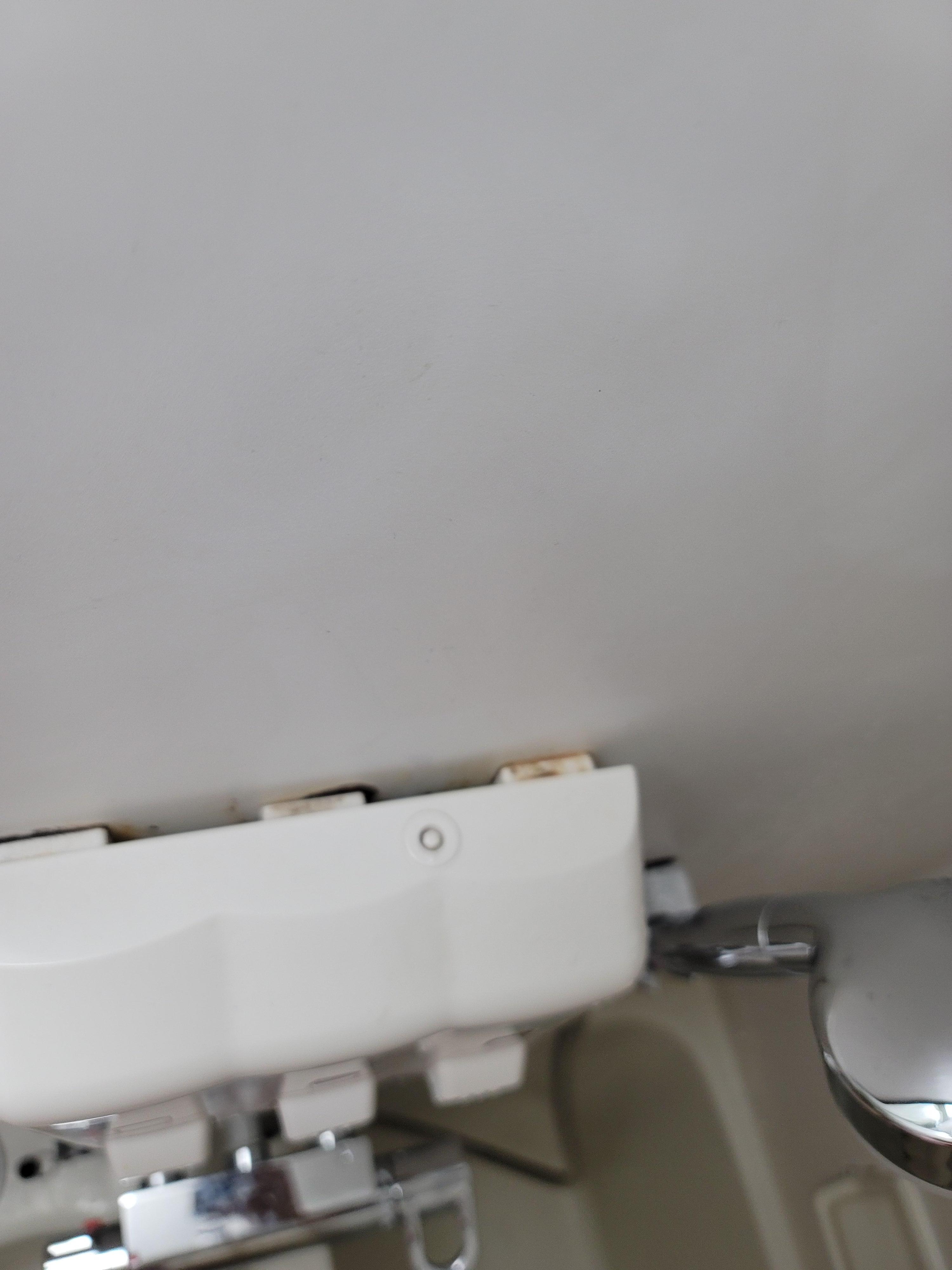 Black mold behind the soap_shampoo dispenser 