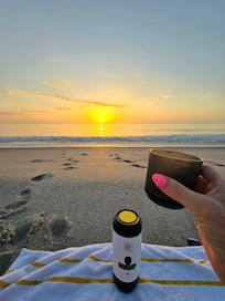 Coffee and sunrise