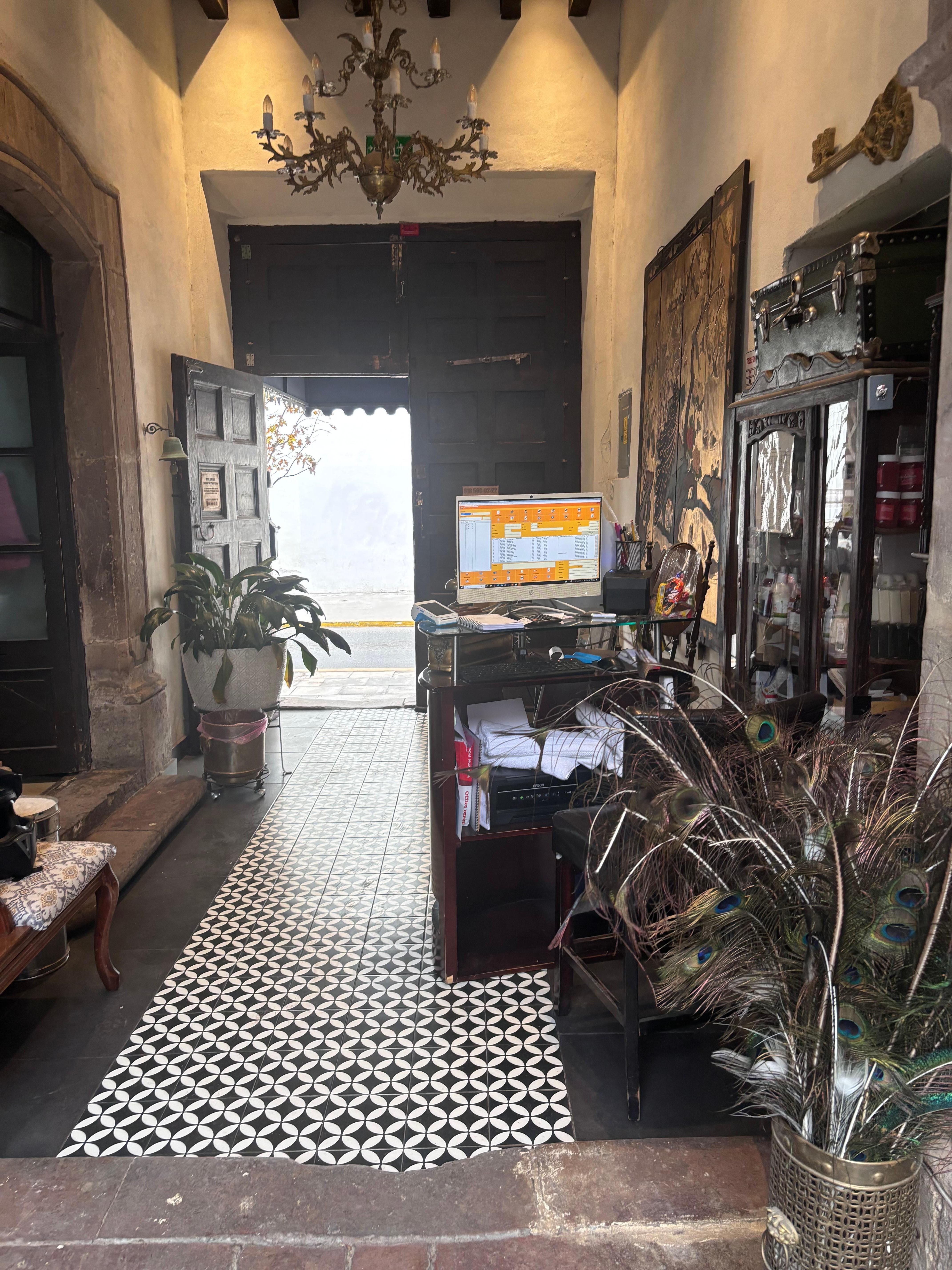 La recepción es muy linda 