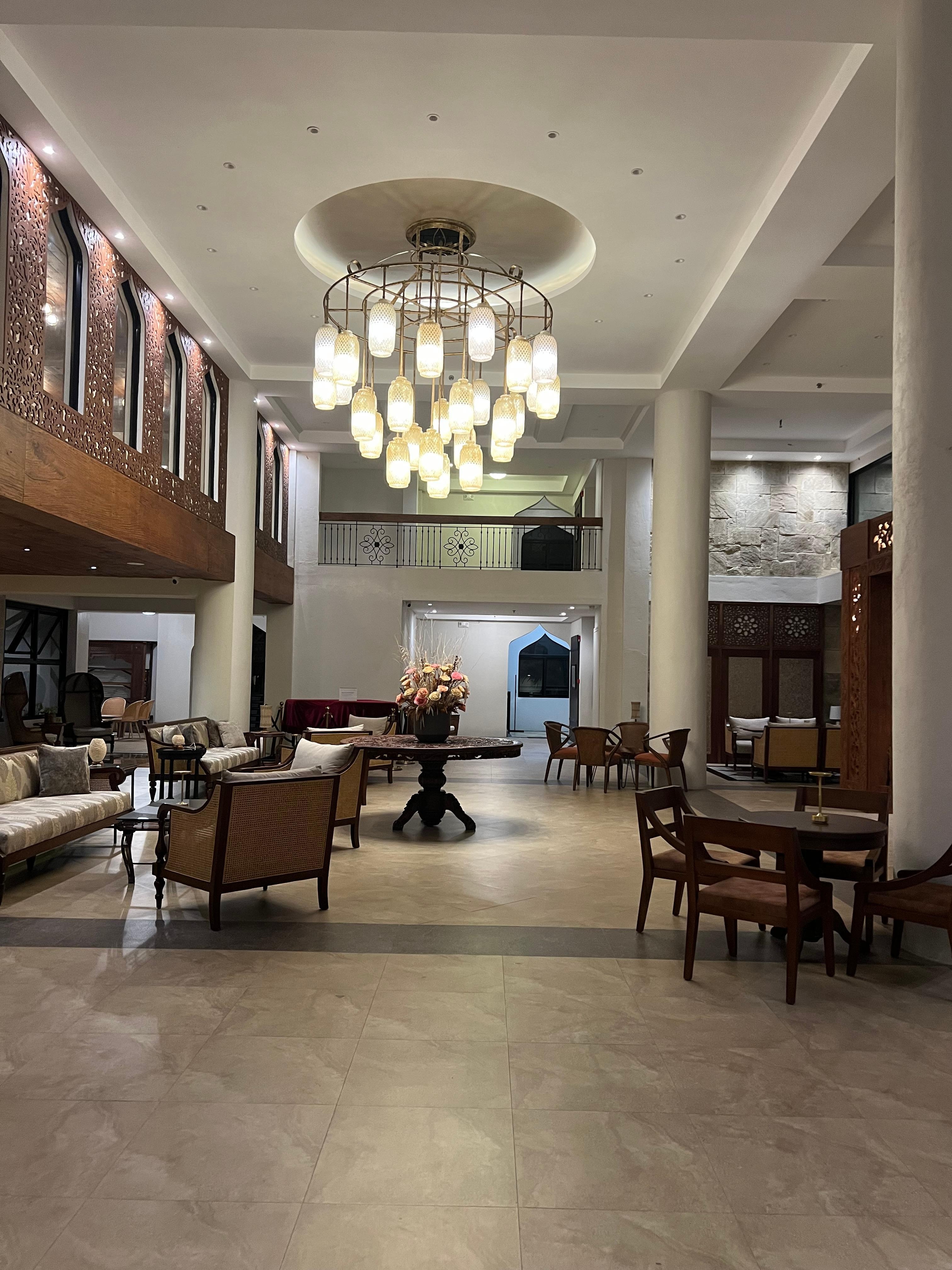 Foyer 
It’s beautiful furniture and lighting 