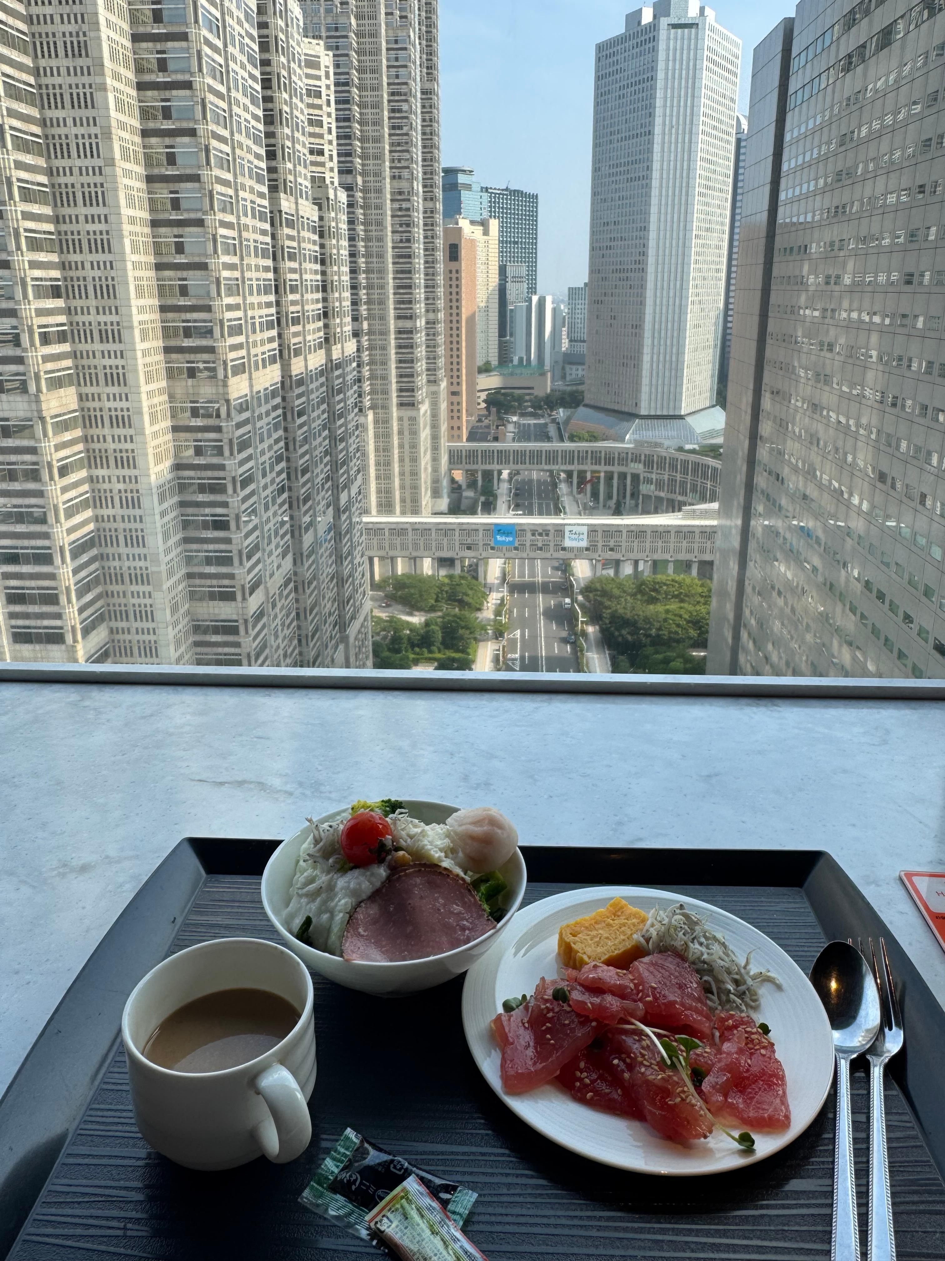 Enjoy the view when having the breakfast