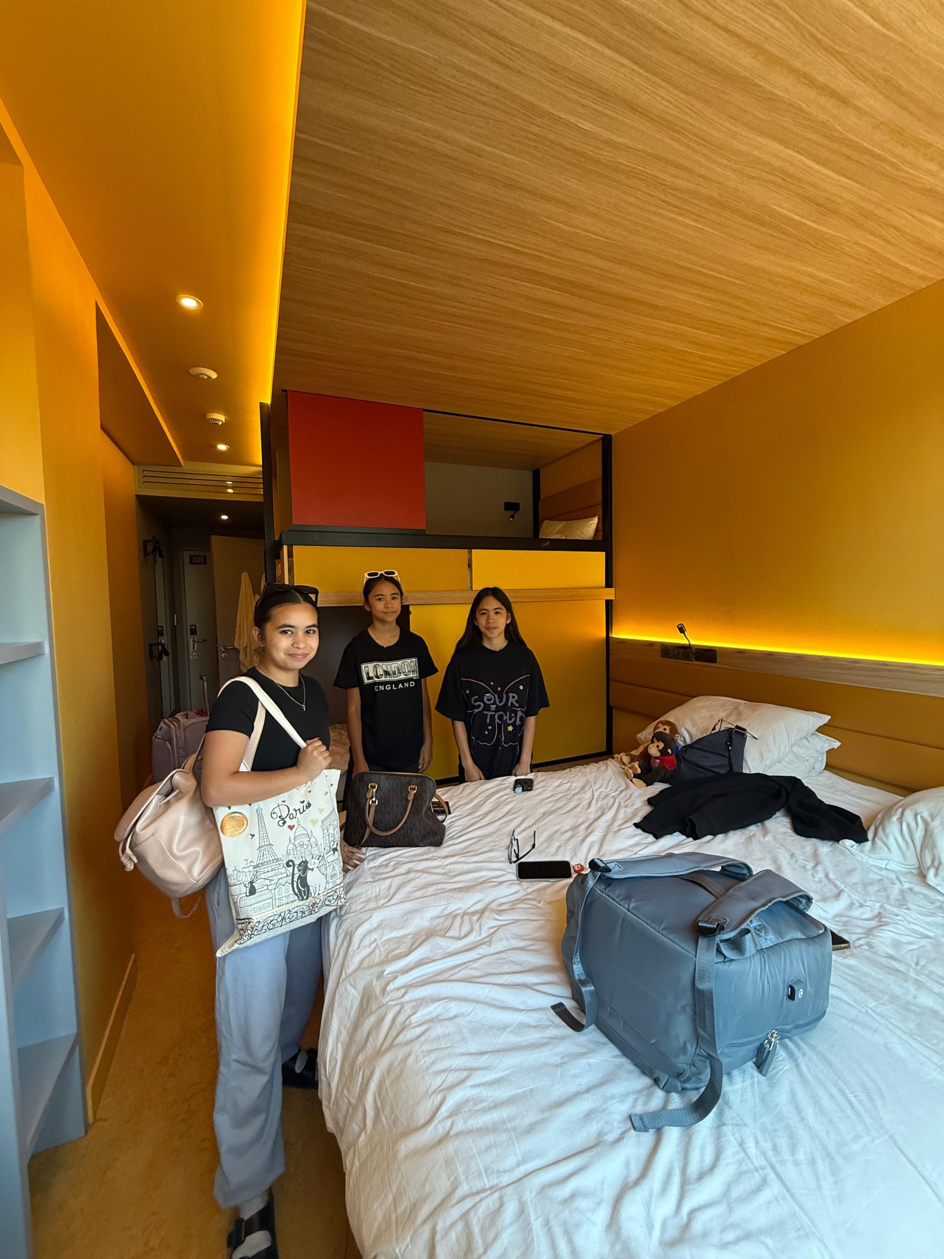Room with a bunk bed