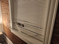 Broken blinds upstairs