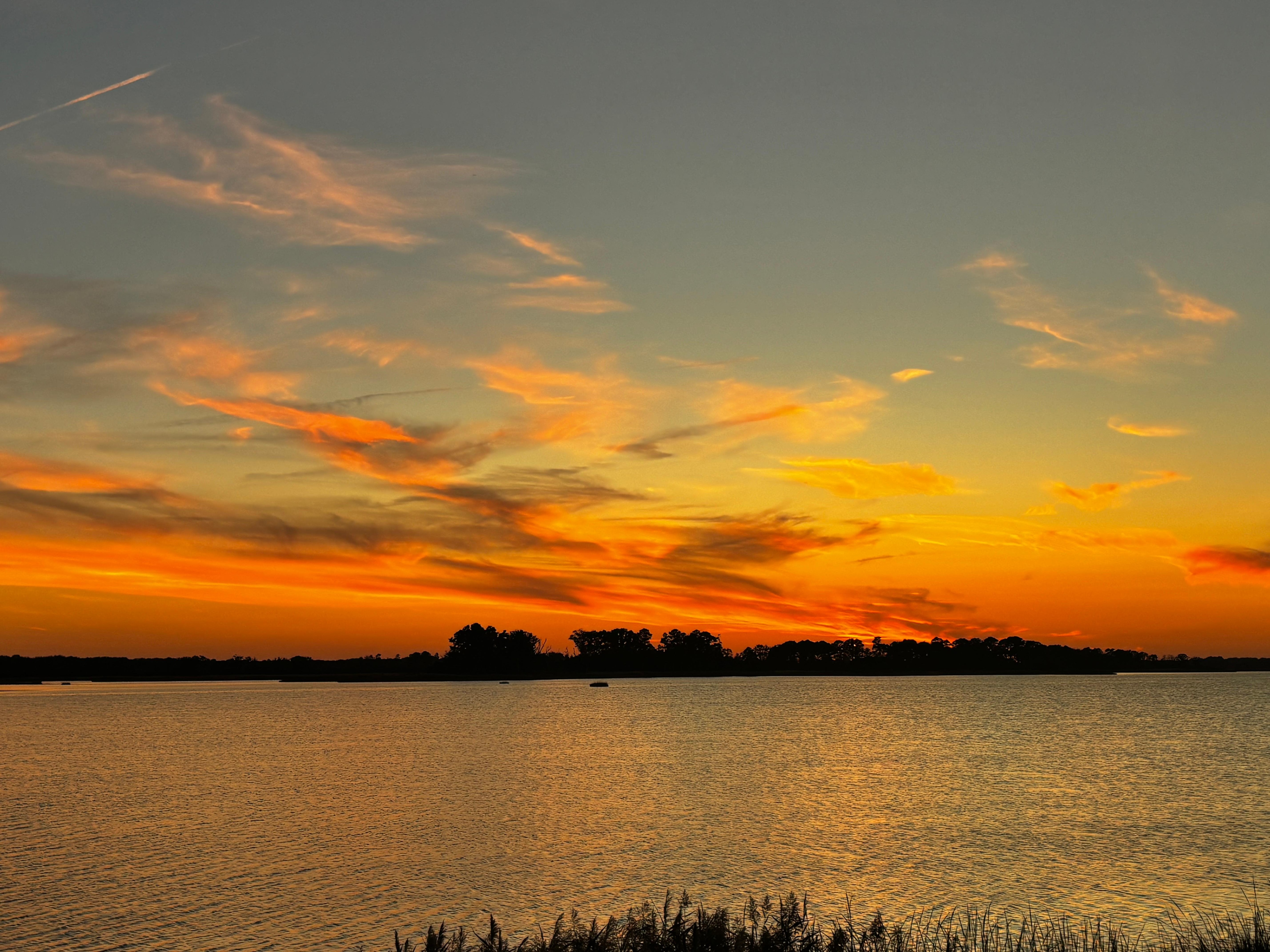Sunset from the back deck