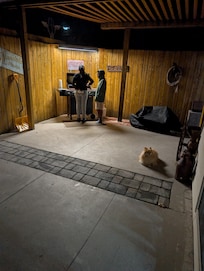 BBQ in the back patio area.