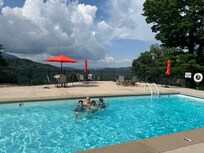 Swimming with a view!