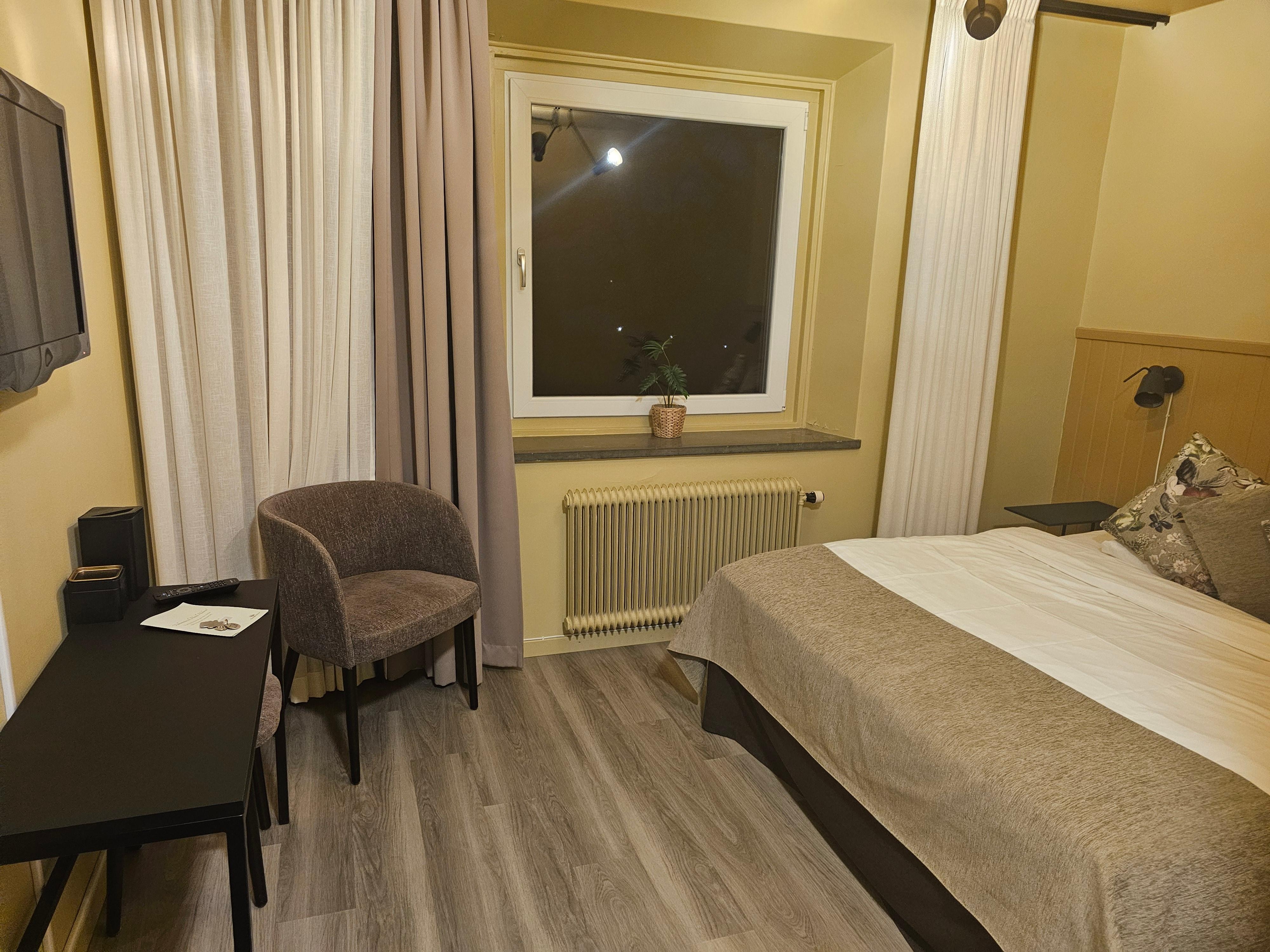 Rent och fint. Bra säng.