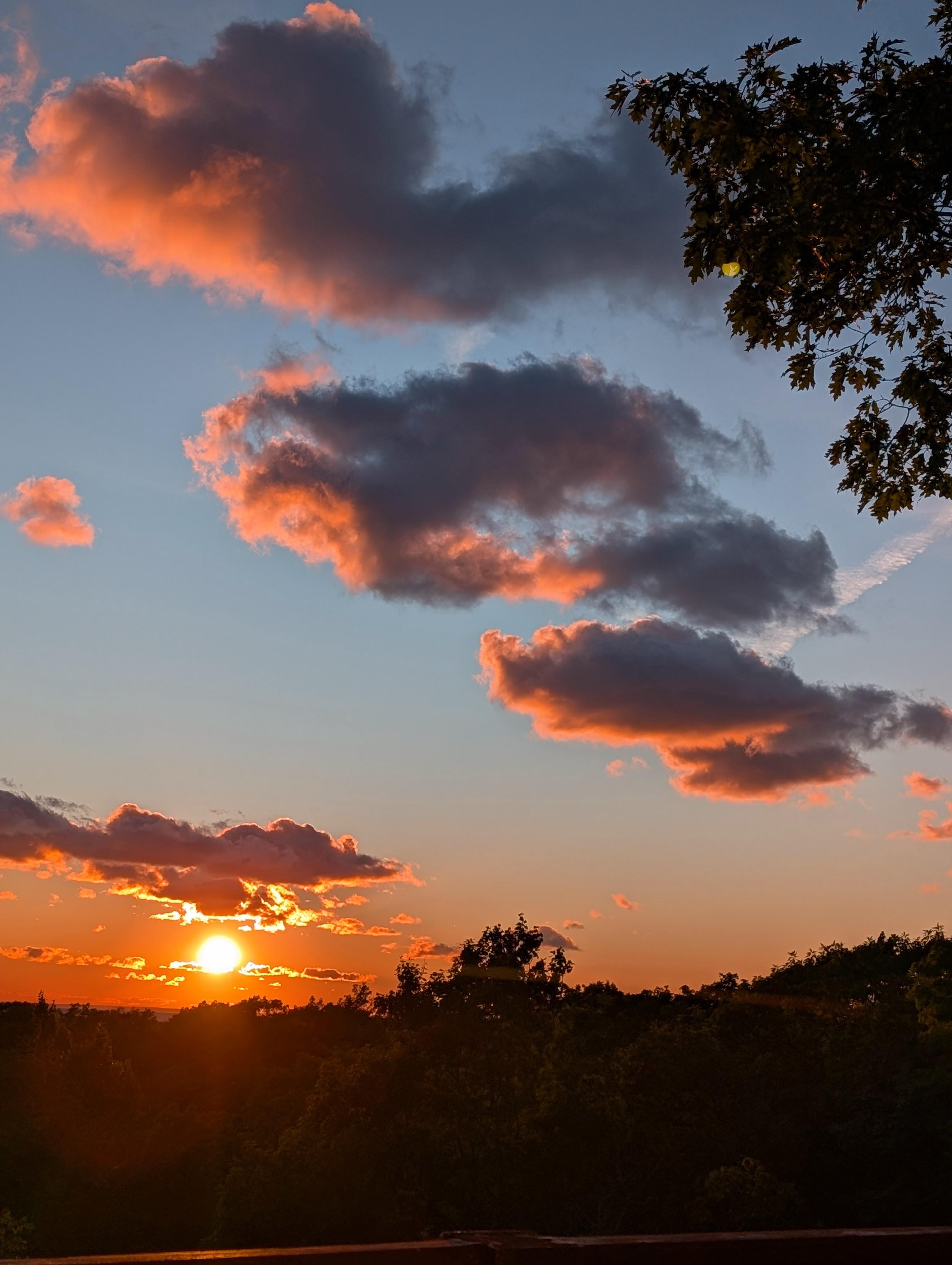 Sunset from the deck