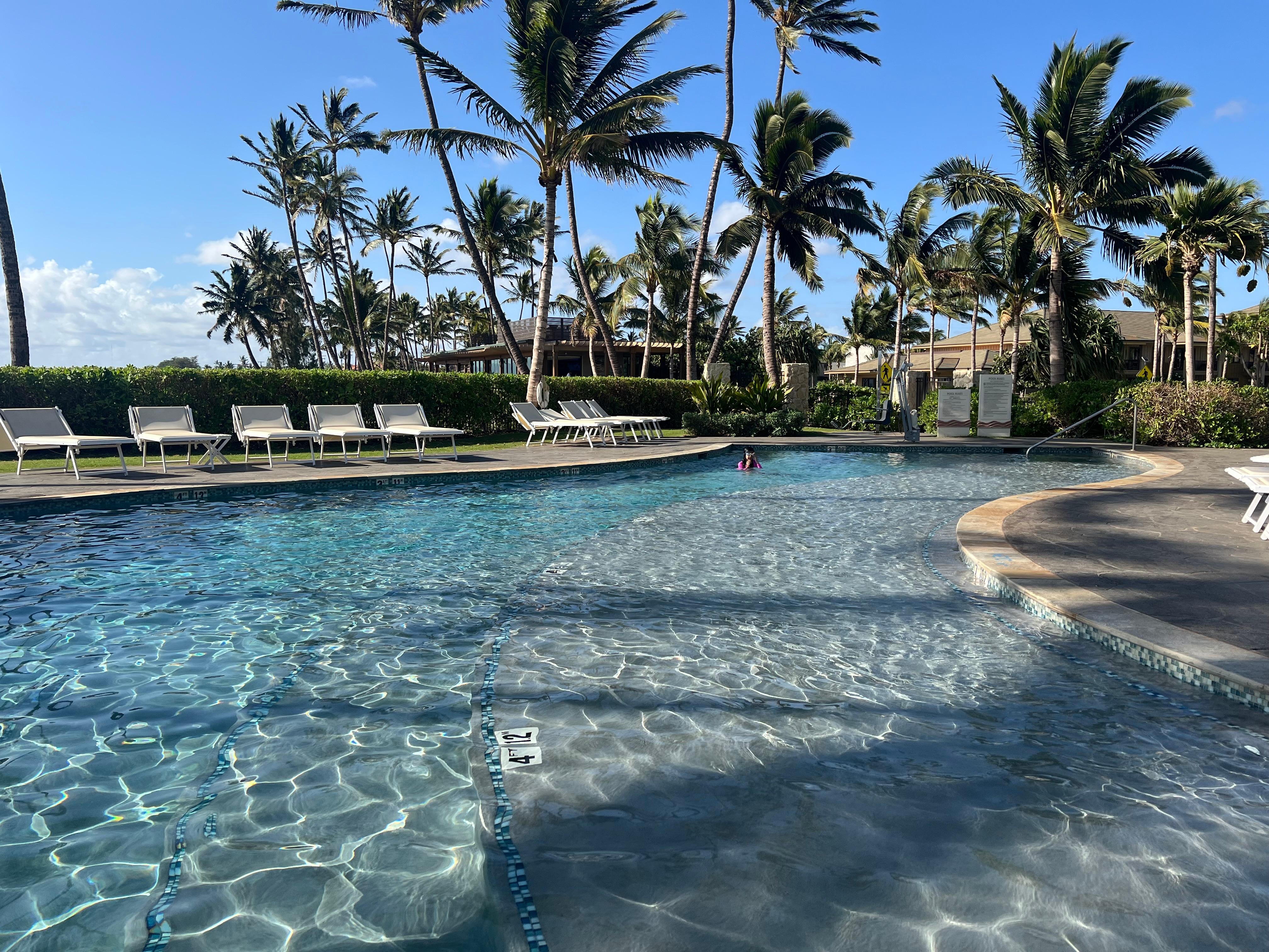 Extra pool across the street next to the mini-beach and beach club restaurant.