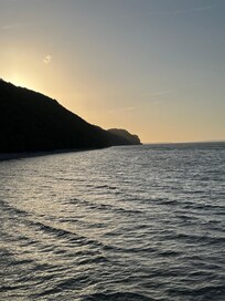 Sonnenuntergang bei der Seebrücke