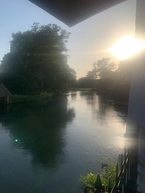 The view from the dining terrace