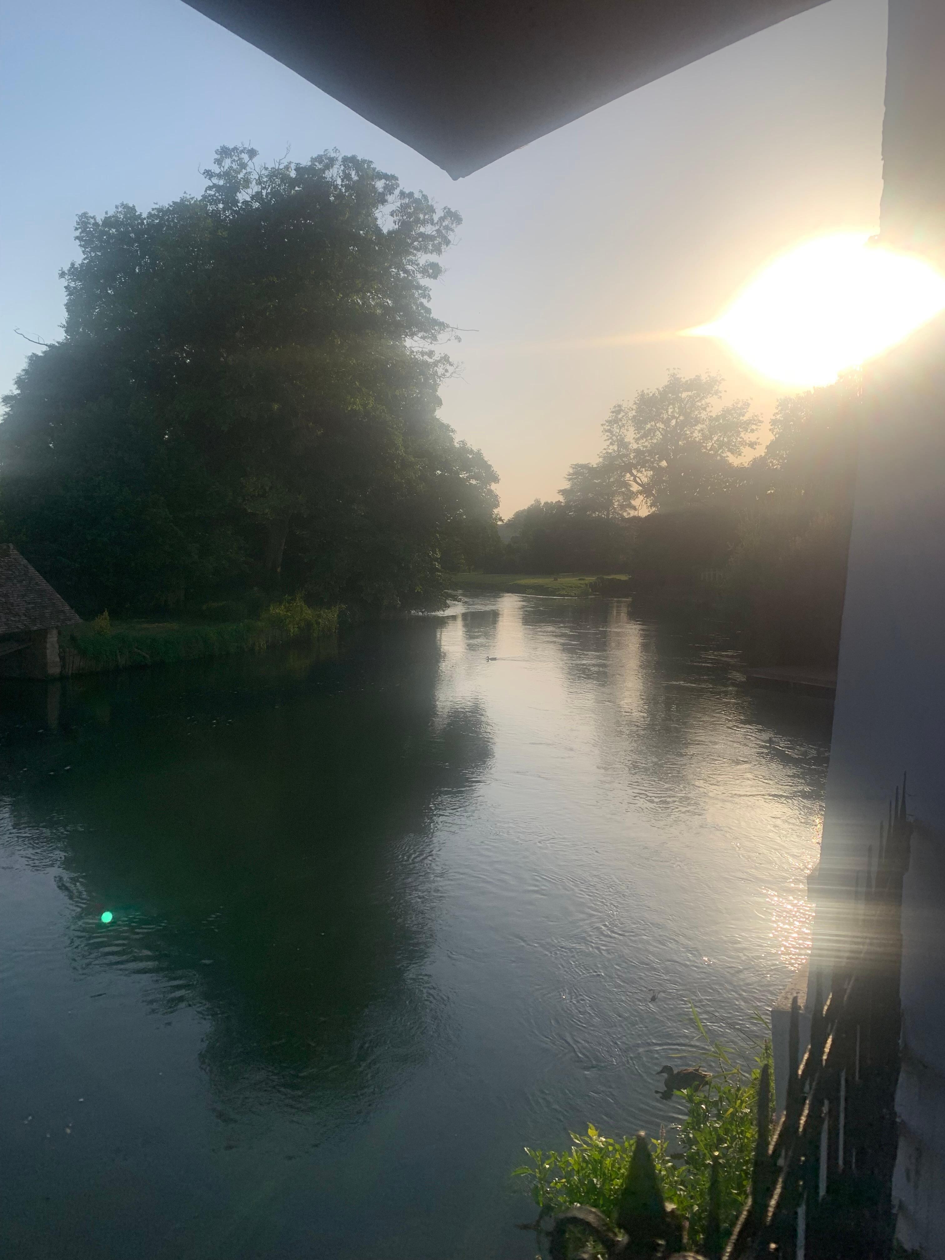 The view from the dining terrace 