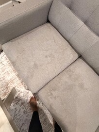 The couch where the guest was supposed to sit